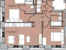 2 bedroom flat for sale - floorplan