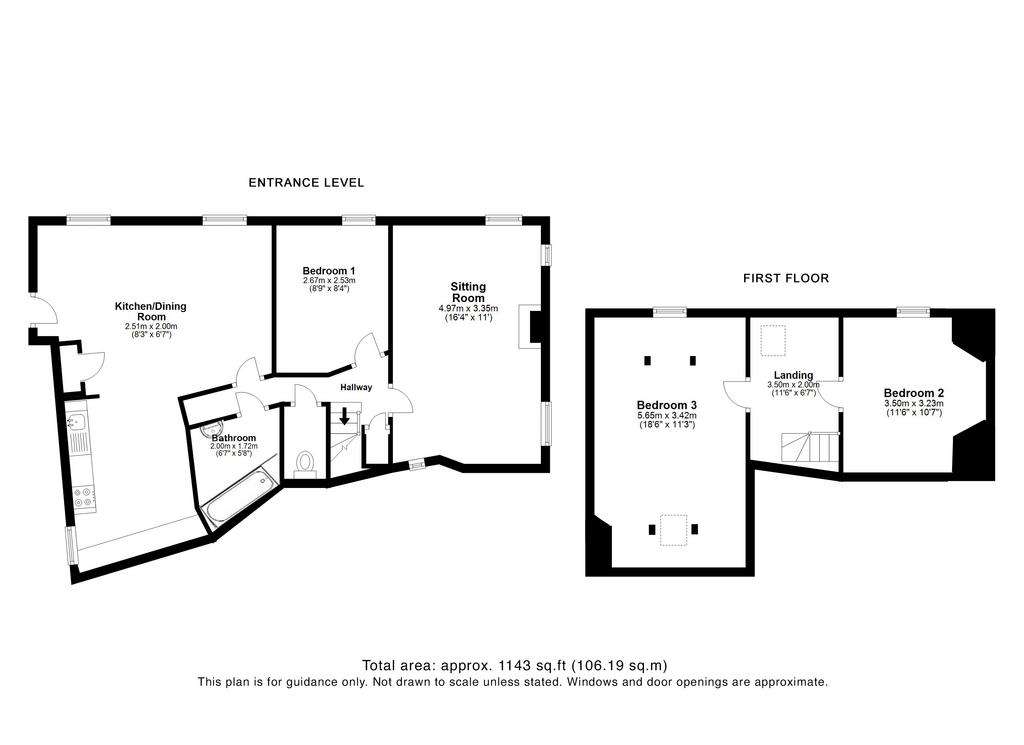 3 bedroom house for sale - floorplan