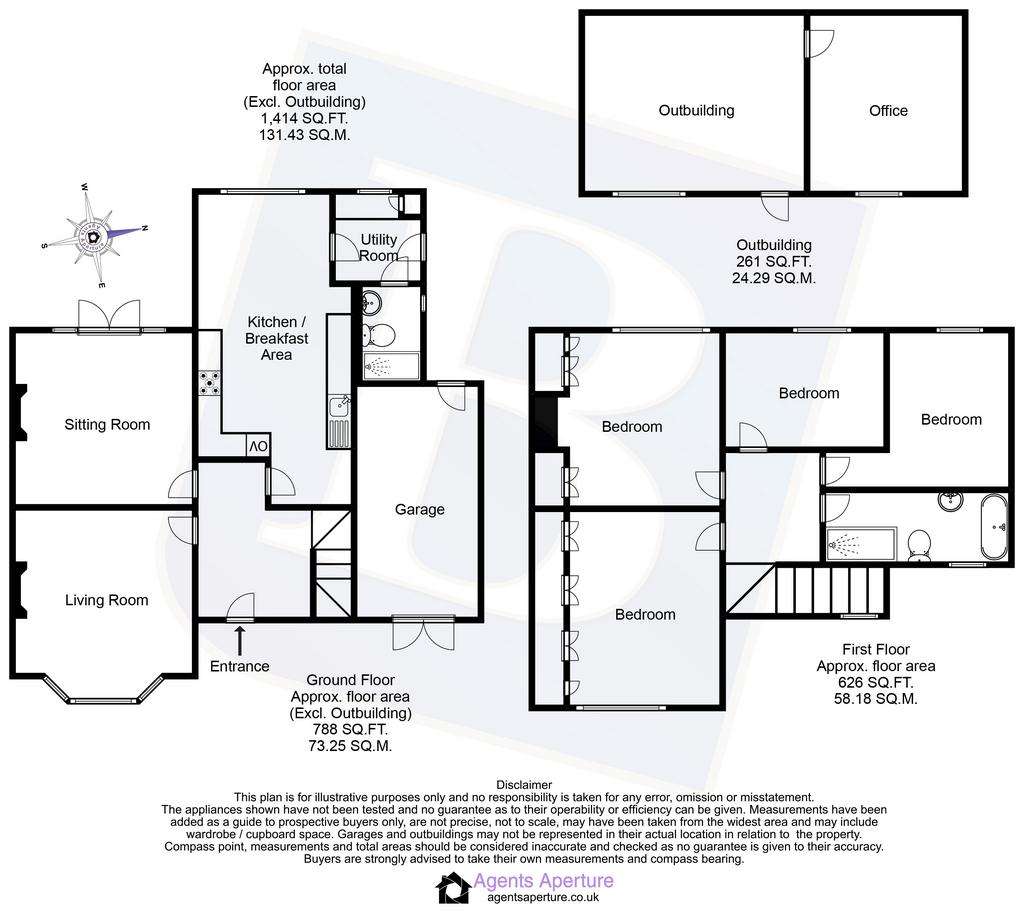 4 bedroom detached house for sale - floorplan