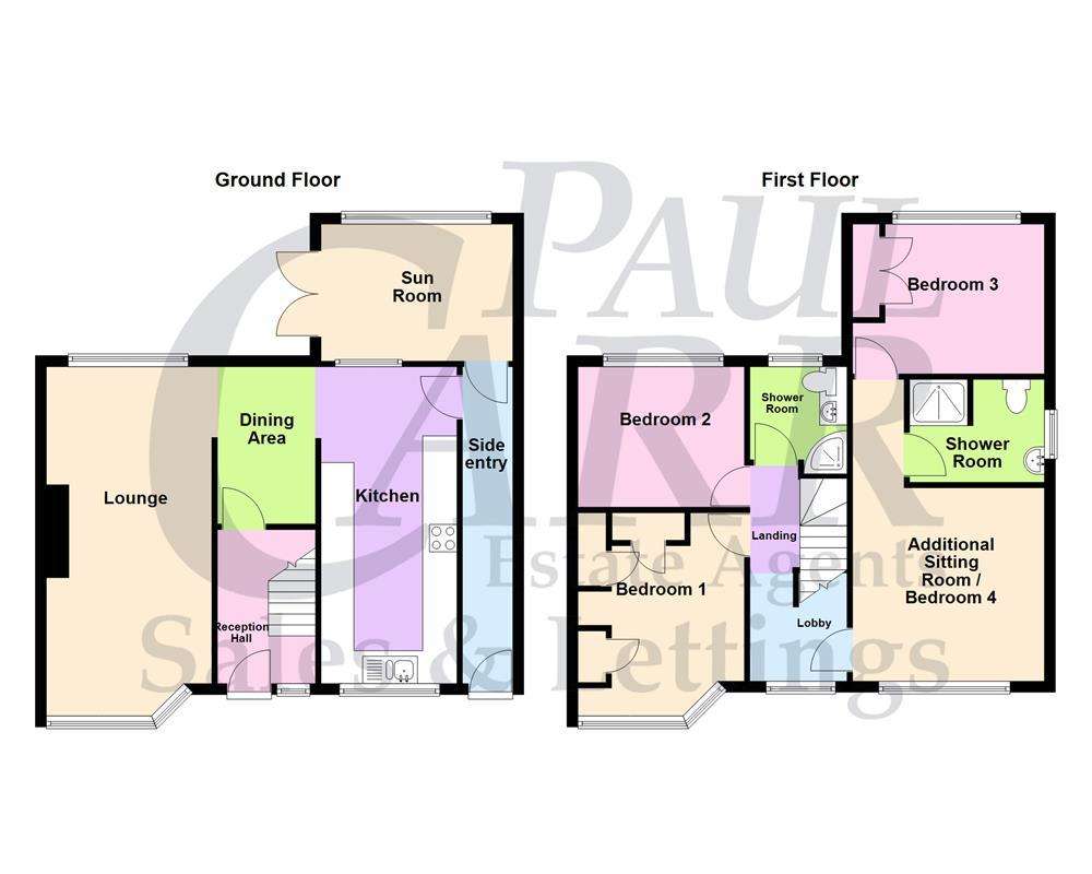 4 bedroom semi-detached house for sale - floorplan