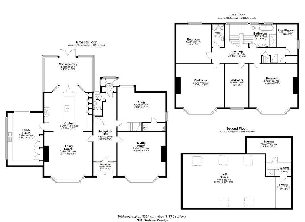 5 bedroom detached house for sale - floorplan