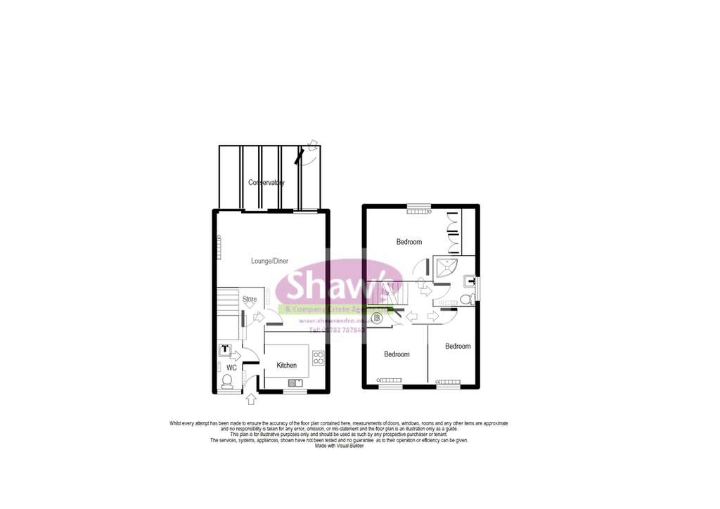 3 bedroom semi-detached house for sale - floorplan