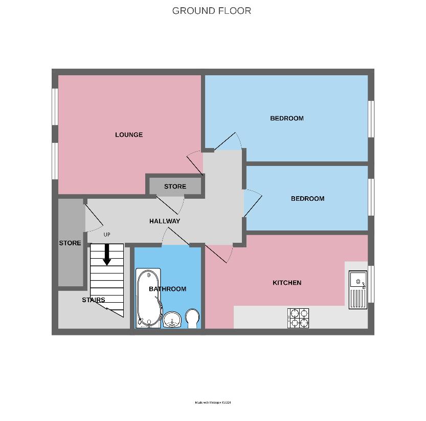 2 bedroom flat for sale - floorplan