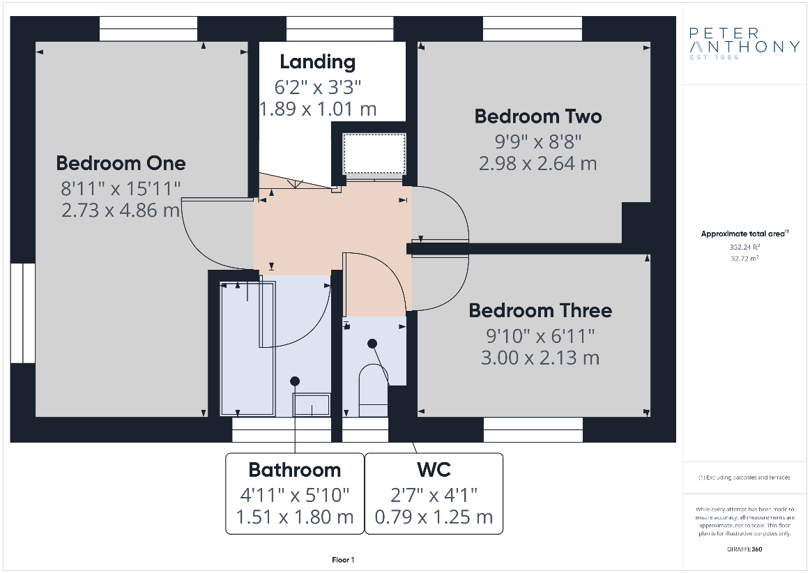 3 bedroom property for sale - floorplan