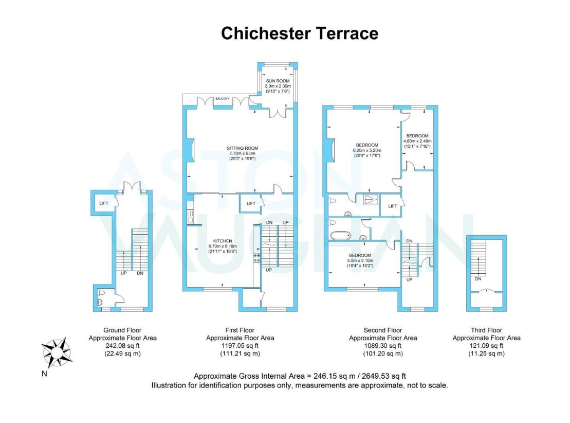 3 bedroom flat for sale - floorplan