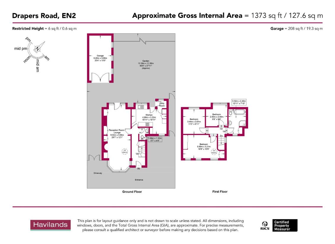 3 bedroom detached house for sale - floorplan