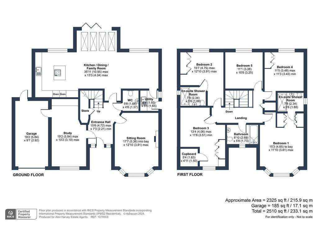 5 bedroom detached house for sale - floorplan