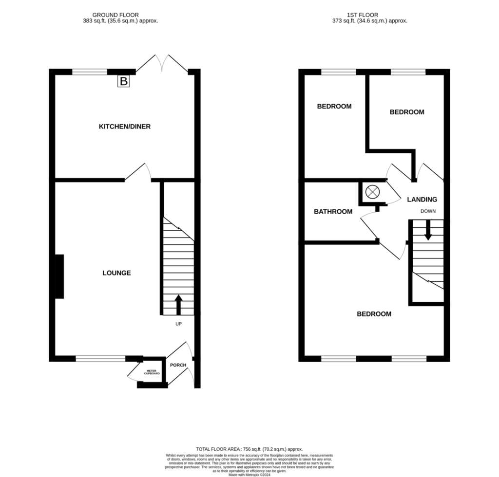 3 bedroom mews house for sale - floorplan