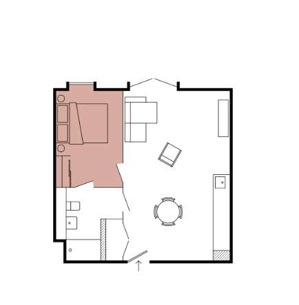 1 bedroom flat to rent - floorplan