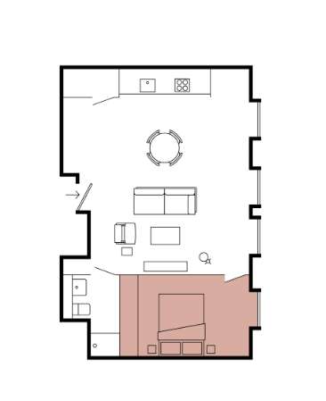 1 bedroom flat to rent - floorplan