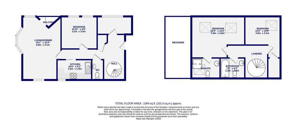 3 bedroom penthouse apartment for sale - floorplan