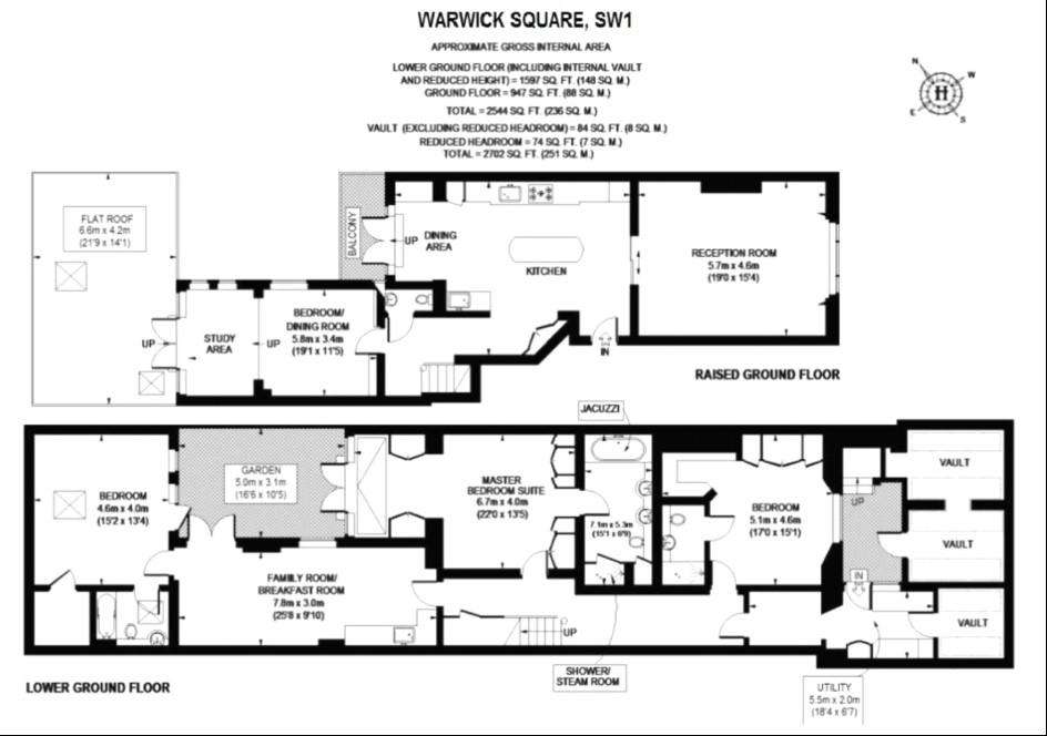 3 bedroom duplex apartment for sale - floorplan