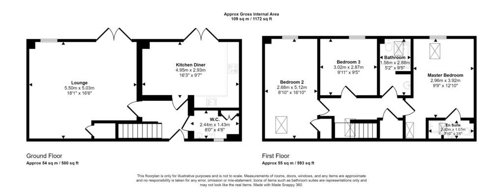 3 bedroom barn conversion for sale - floorplan