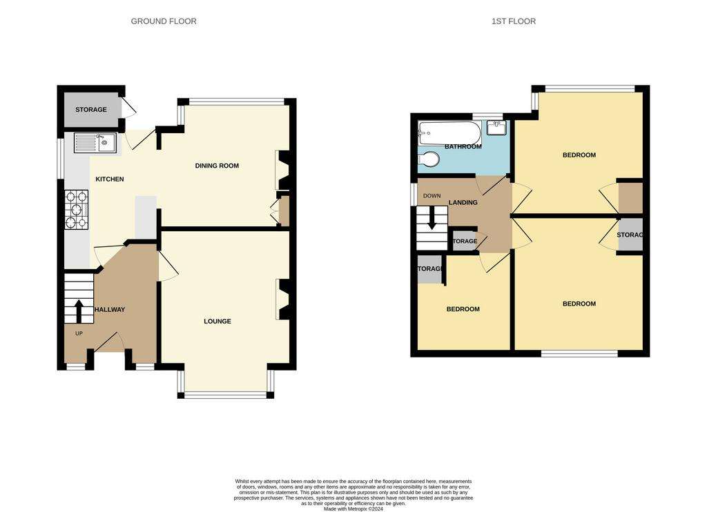 3 bedroom semi-detached house for sale - floorplan