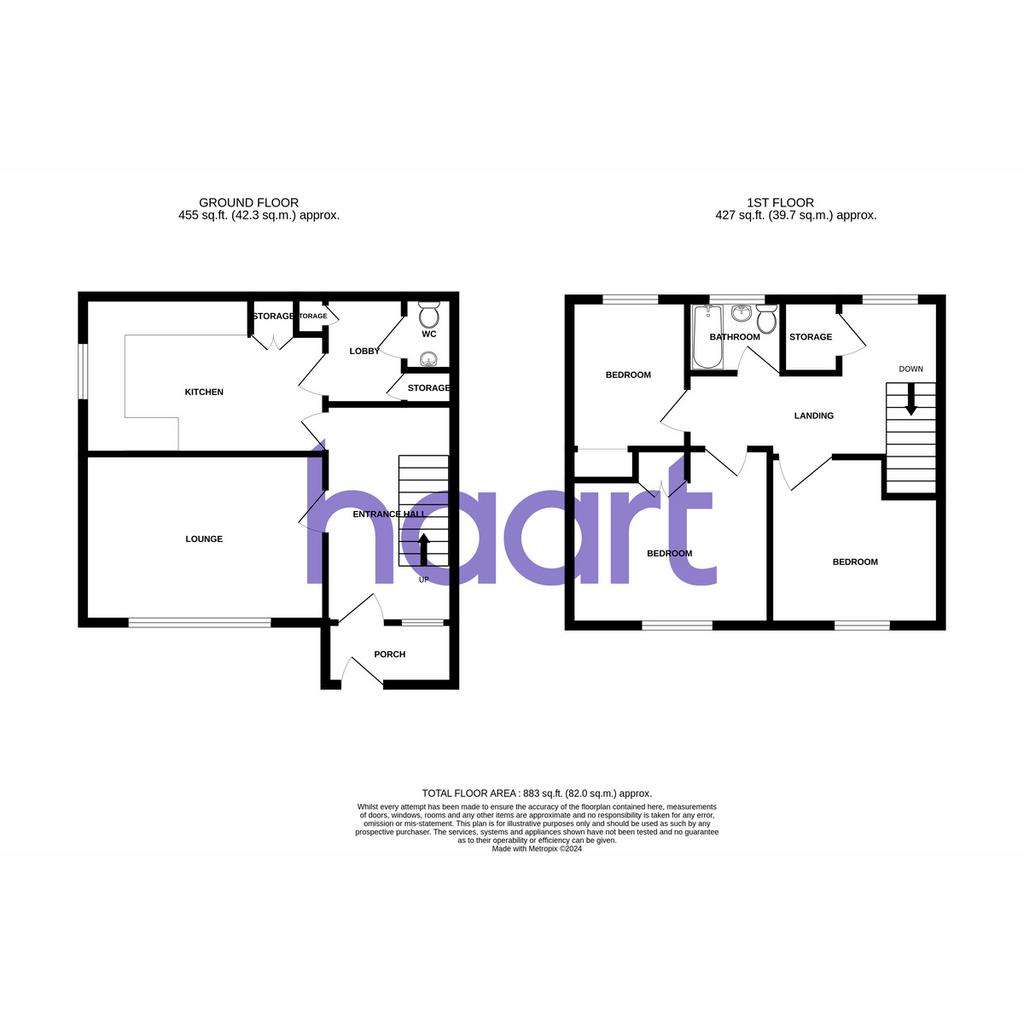 3 bedroom semi-detached house for sale - floorplan