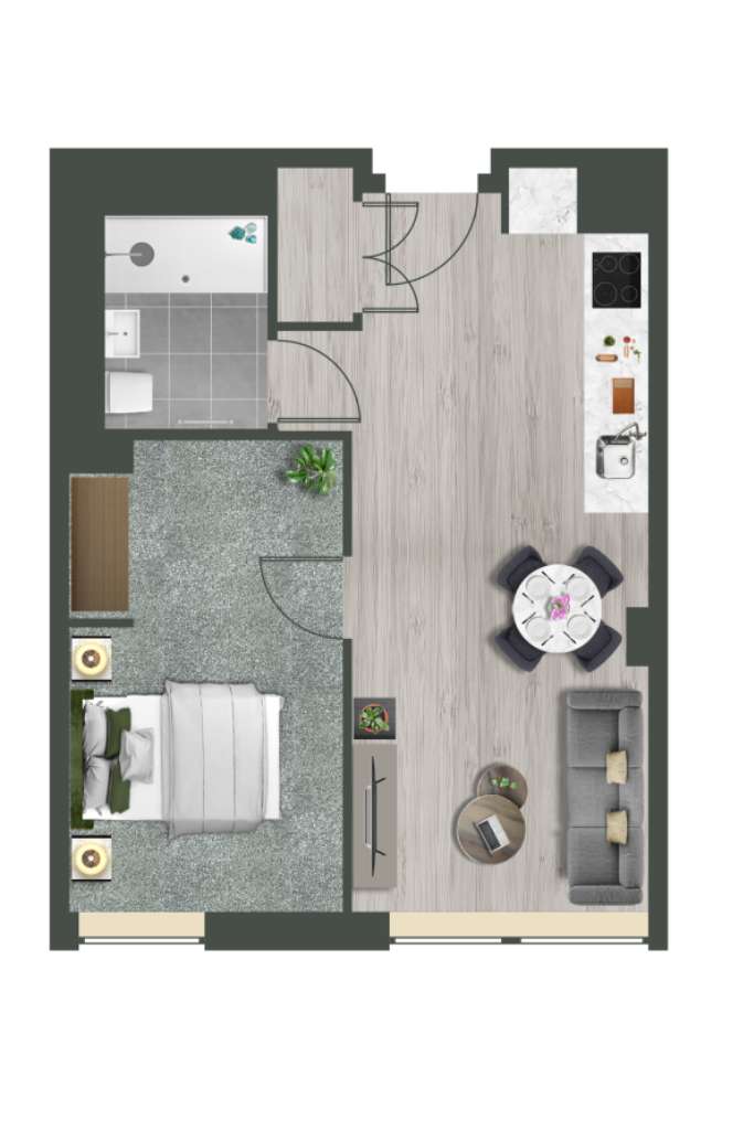 1 bedroom flat to rent - floorplan