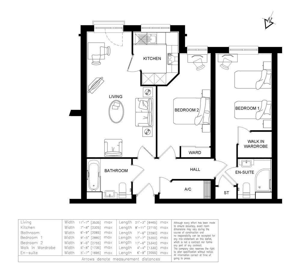 2 bedroom flat for sale - floorplan