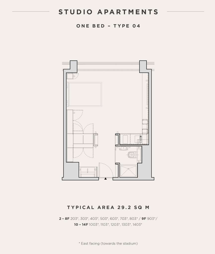 Studio flat to rent - floorplan