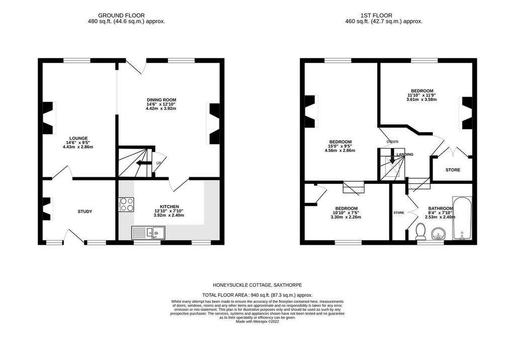 3 bedroom terraced house for sale - floorplan