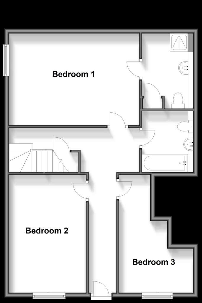 3 bedroom terraced house for sale - floorplan