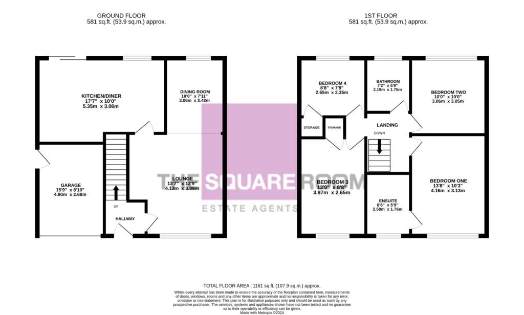 4 bedroom semi-detached house for sale - floorplan