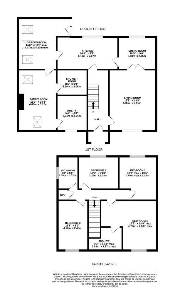 4 bedroom detached house for sale - floorplan