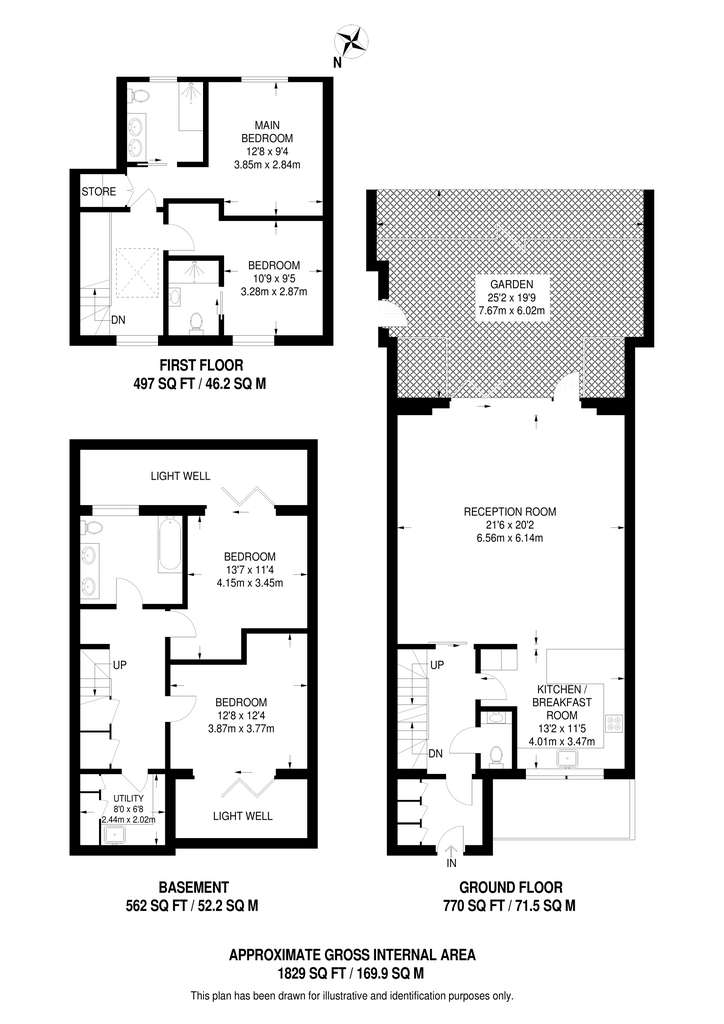 4 bedroom detached house to rent - floorplan