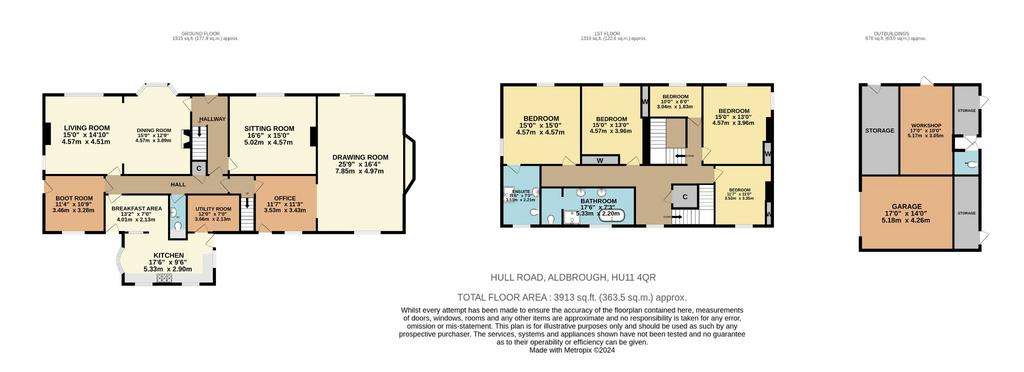 4 bedroom detached house for sale - floorplan