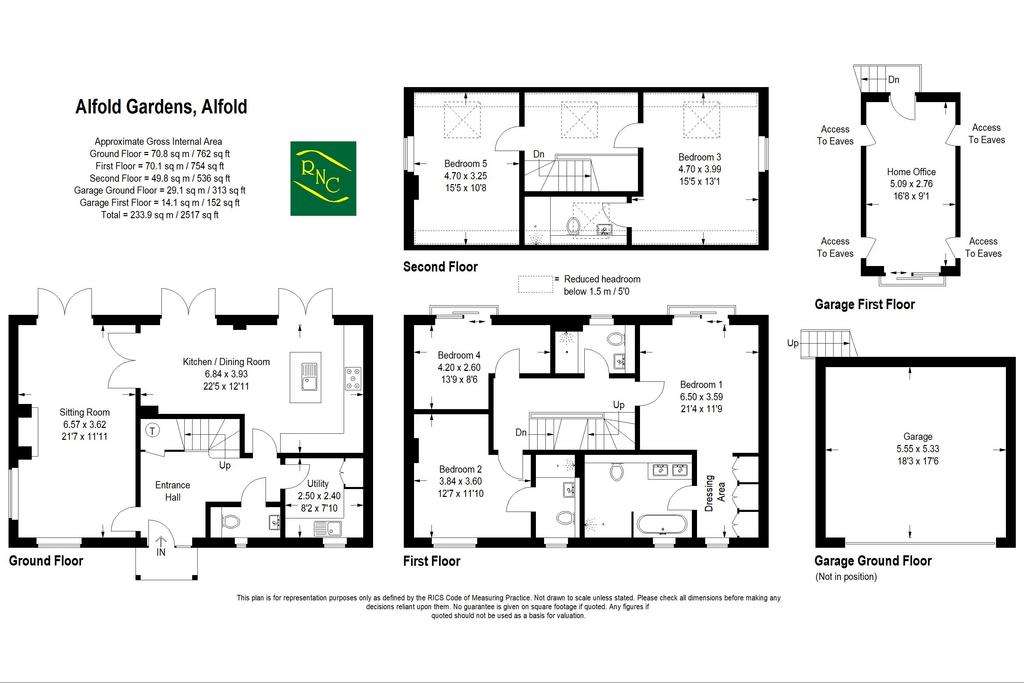 5 bedroom detached house for sale - floorplan