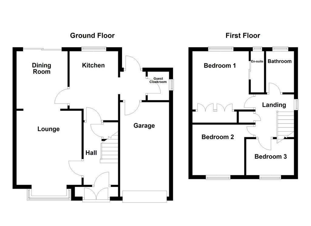 3 bedroom detached house for sale - floorplan