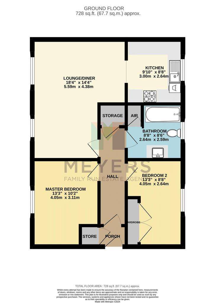 2 bedroom flat for sale - floorplan