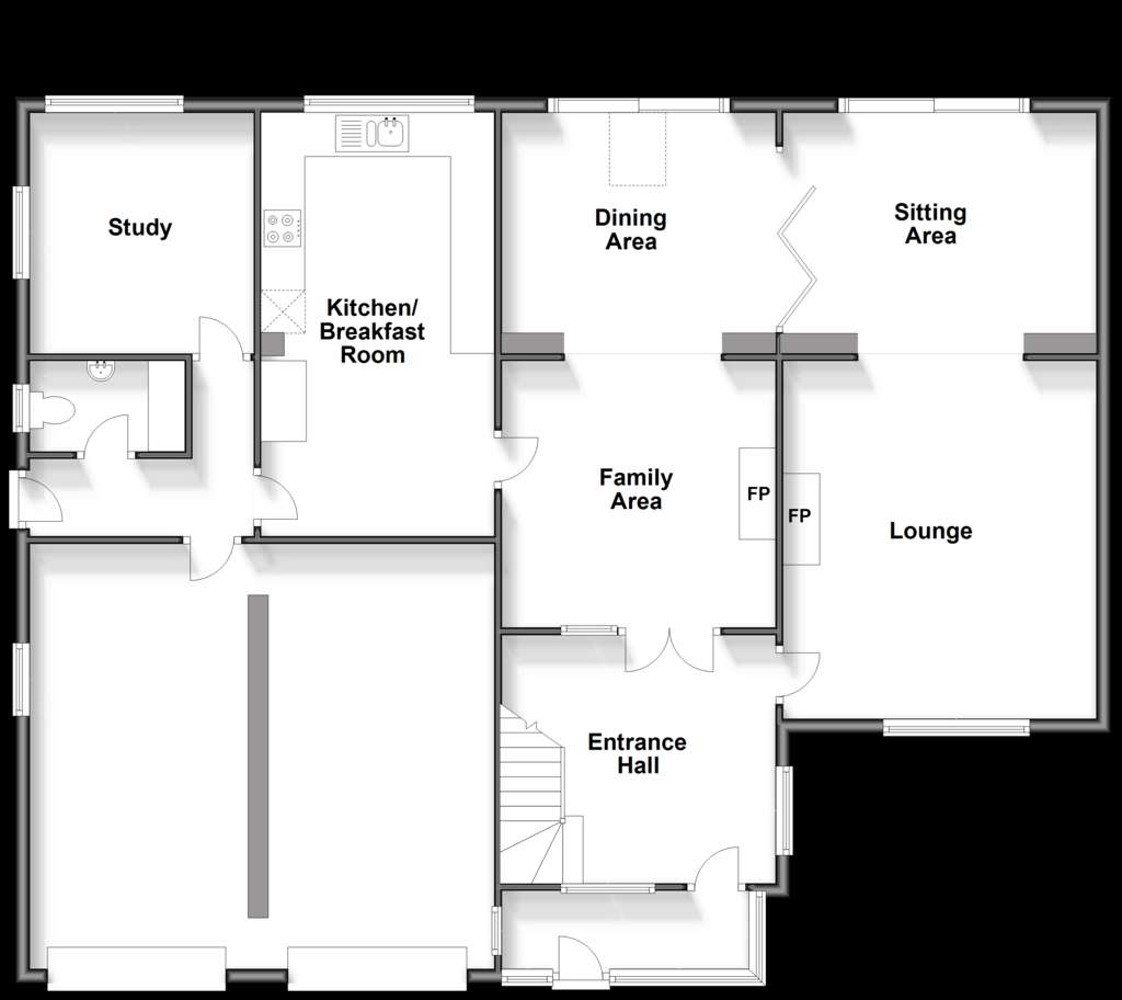 5 bedroom detached house for sale - floorplan