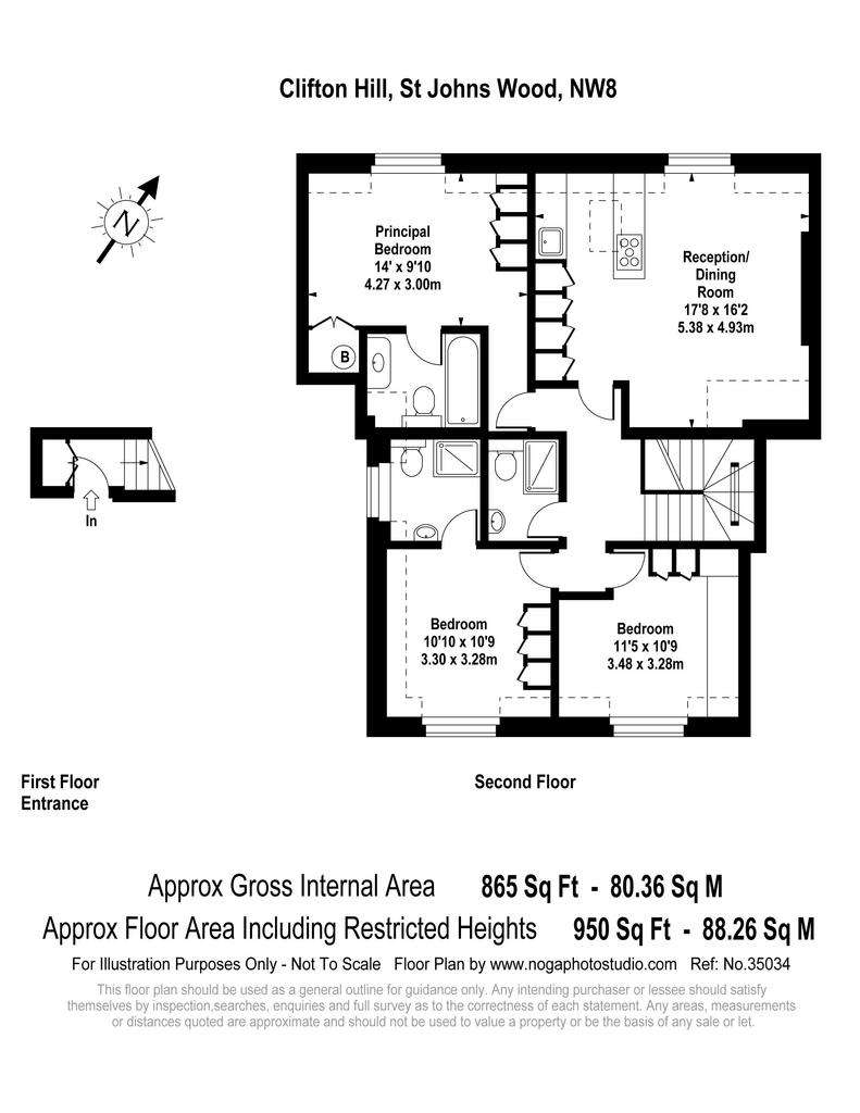 3 bedroom flat to rent - floorplan