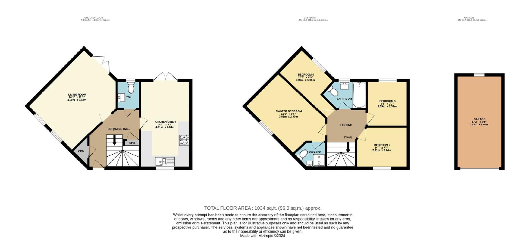 4 bedroom detached house for sale - floorplan