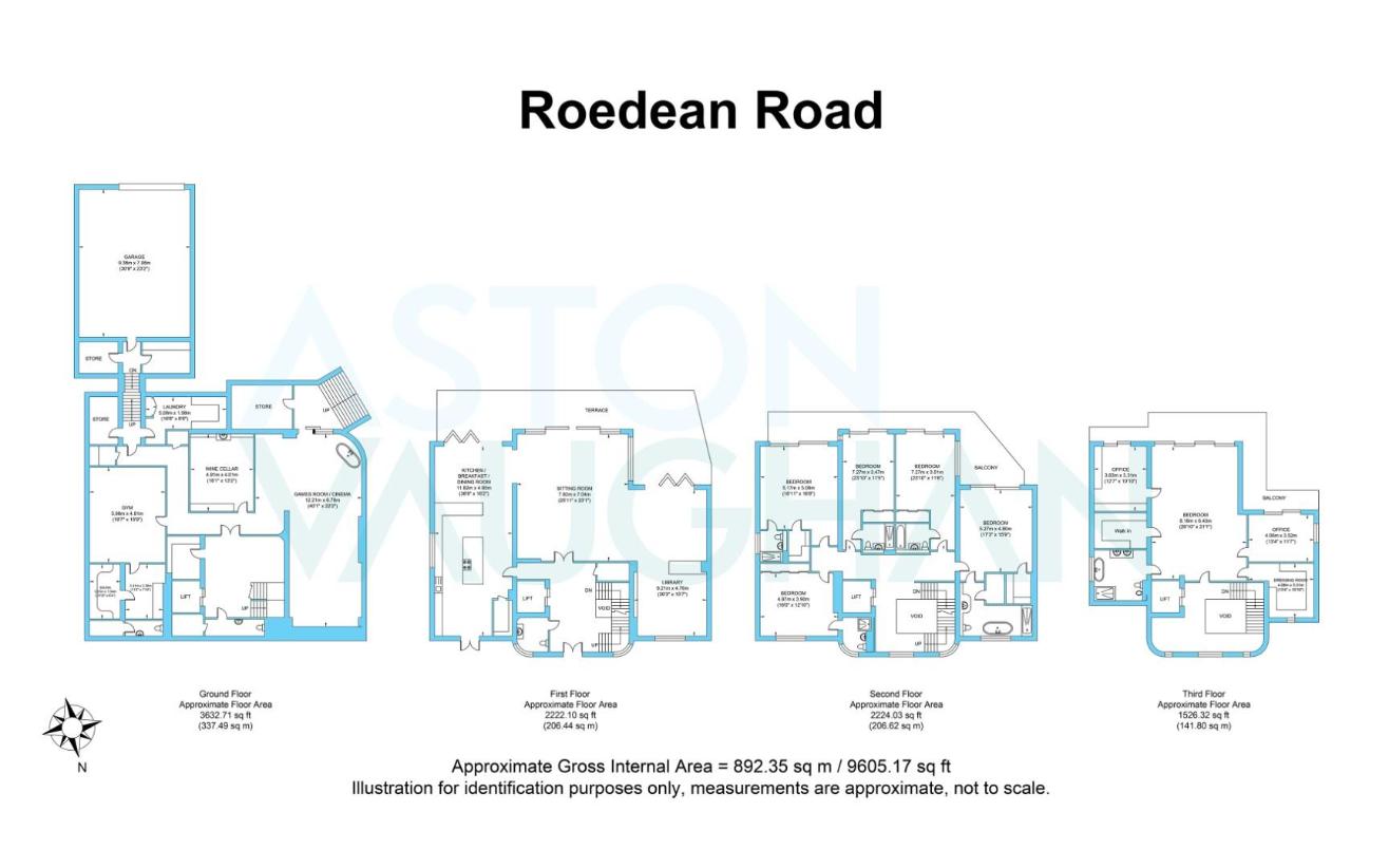 6 bedroom detached house for sale - floorplan