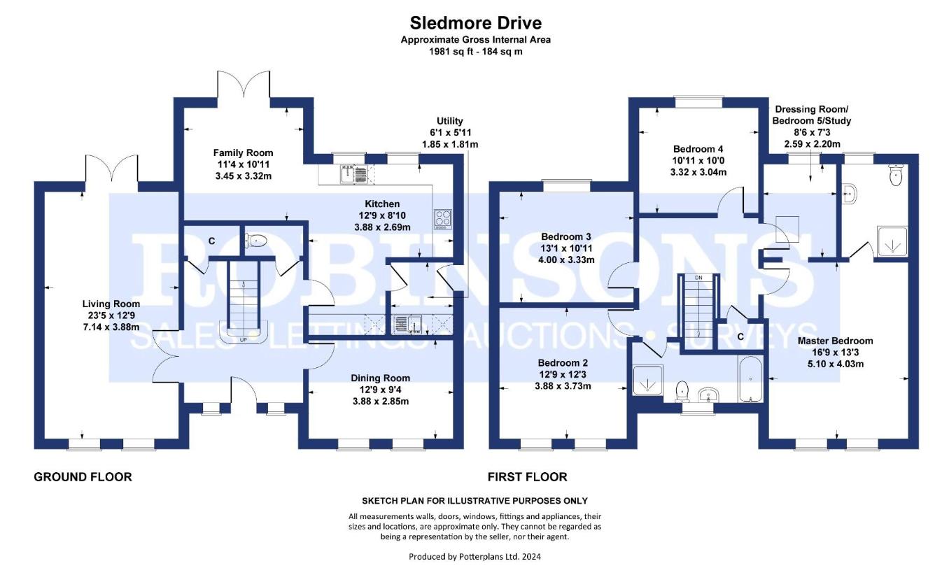 4 bedroom detached house for sale - floorplan