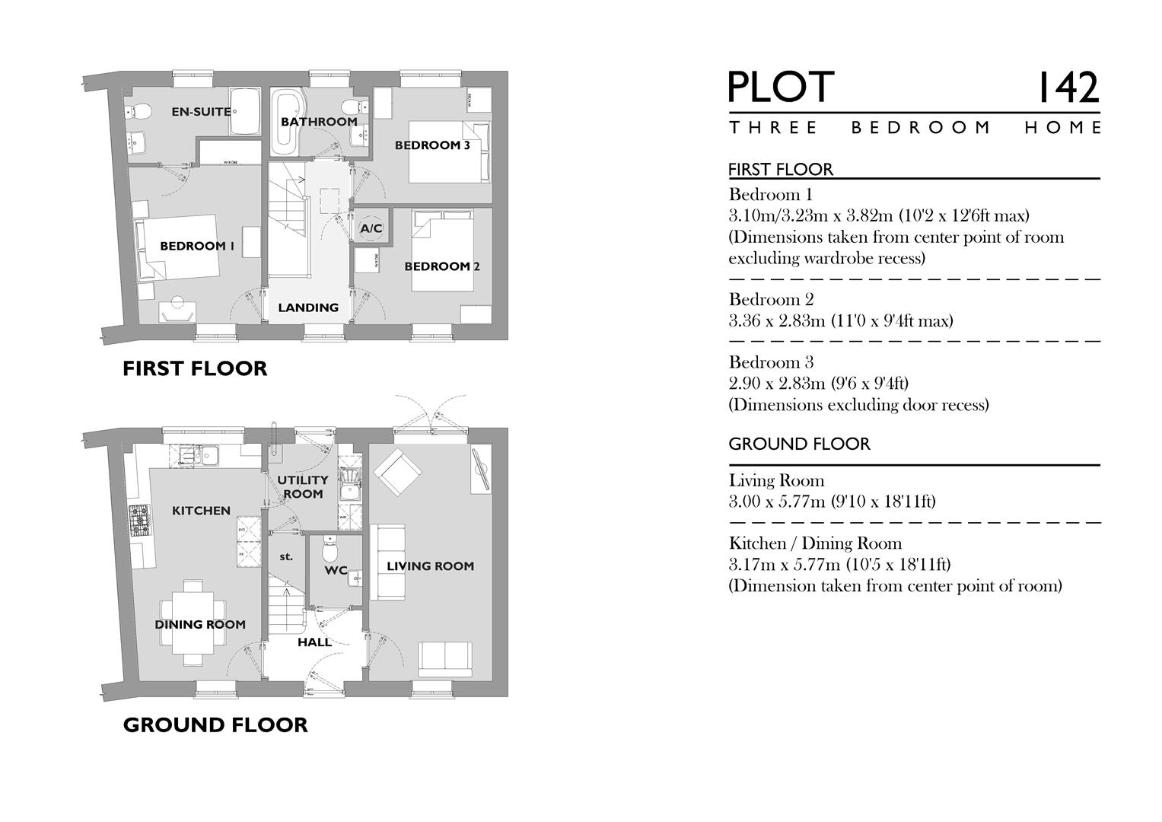 3 bedroom semi-detached house for sale - floorplan