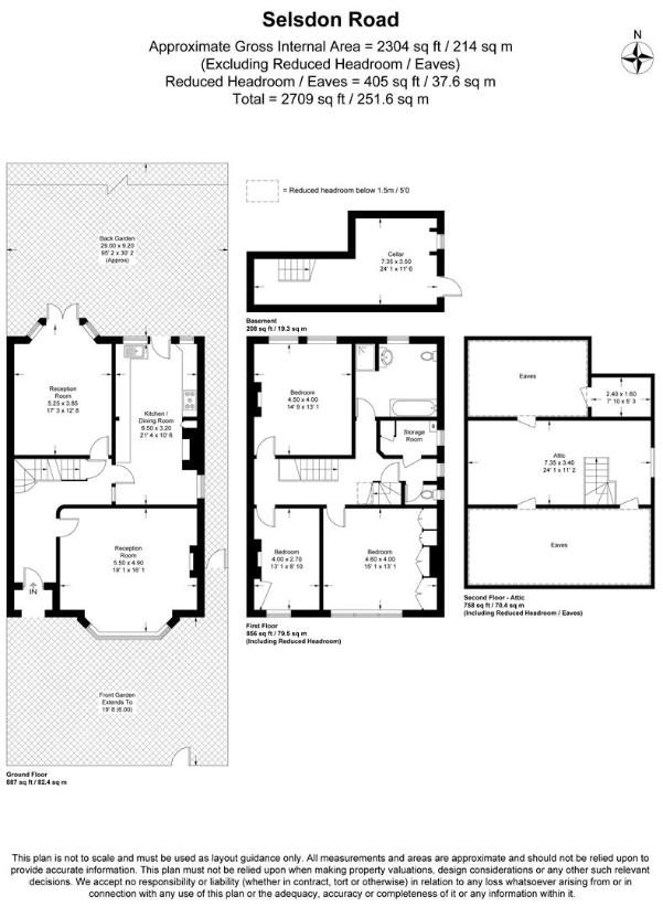 3 bedroom semi-detached house for sale - floorplan