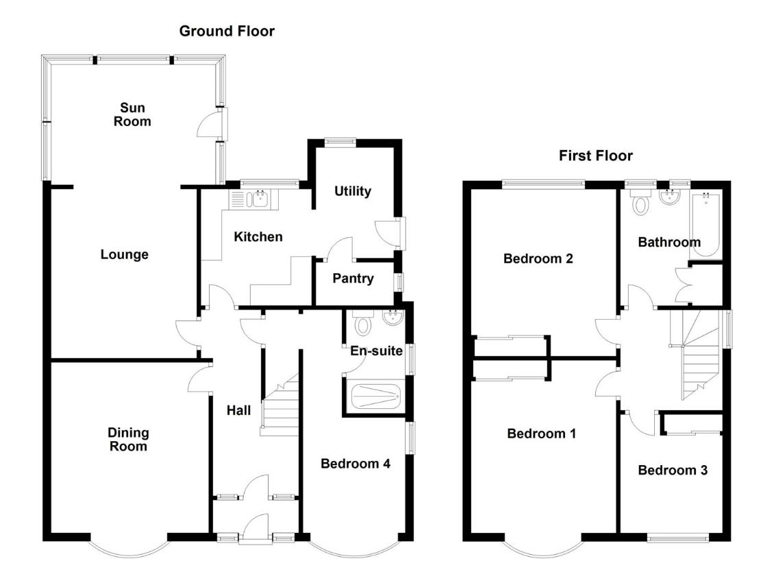 4 bedroom detached house for sale - floorplan