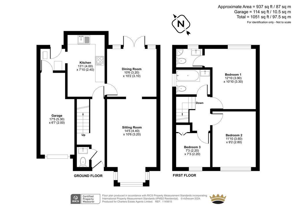 3 bedroom detached house for sale - floorplan