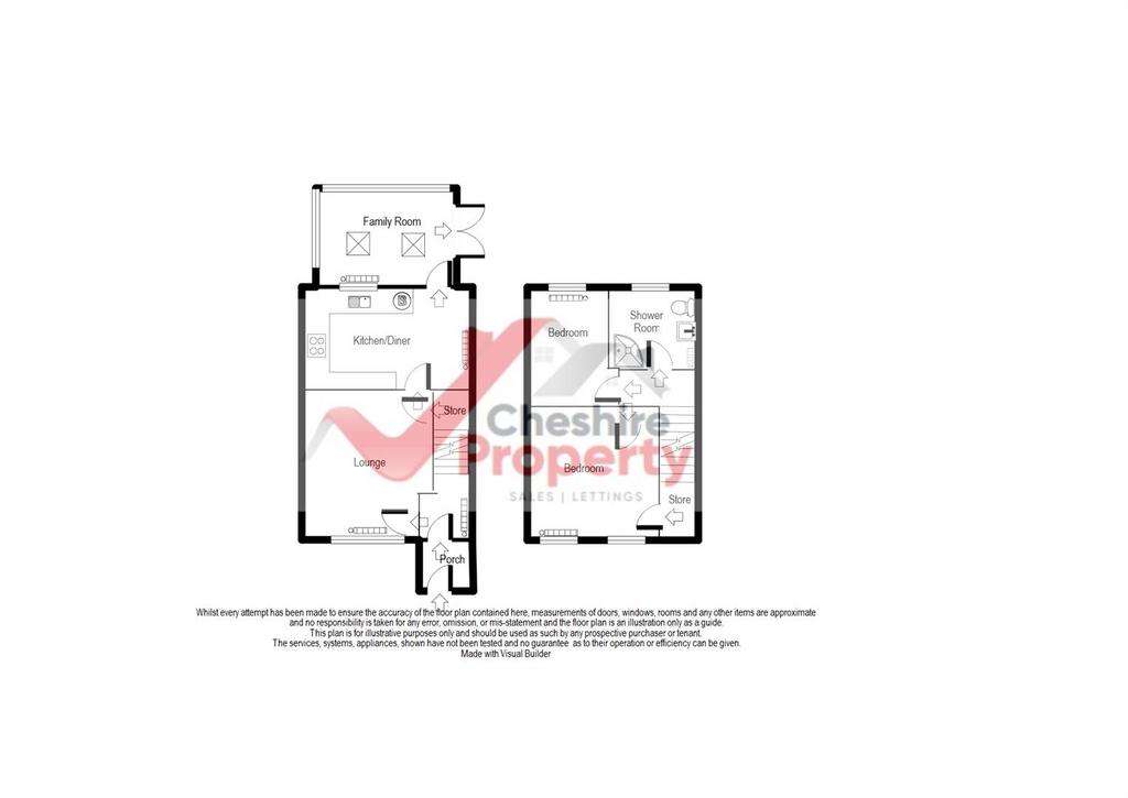 2 bedroom house for sale - floorplan