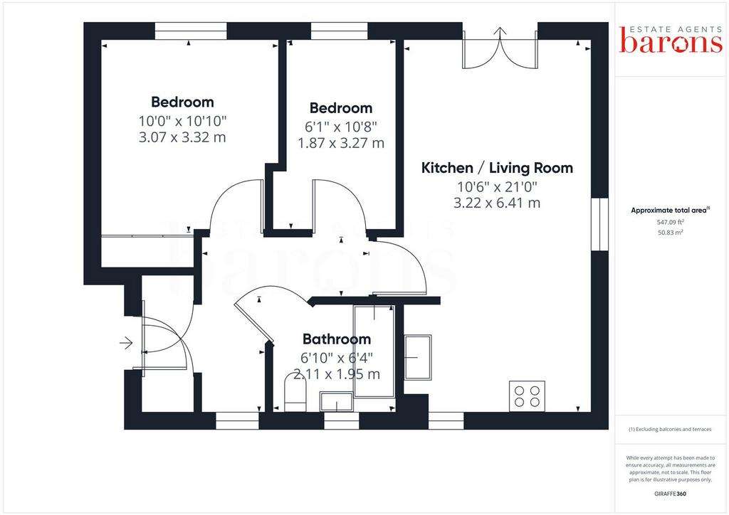 2 bedroom flat for sale - floorplan