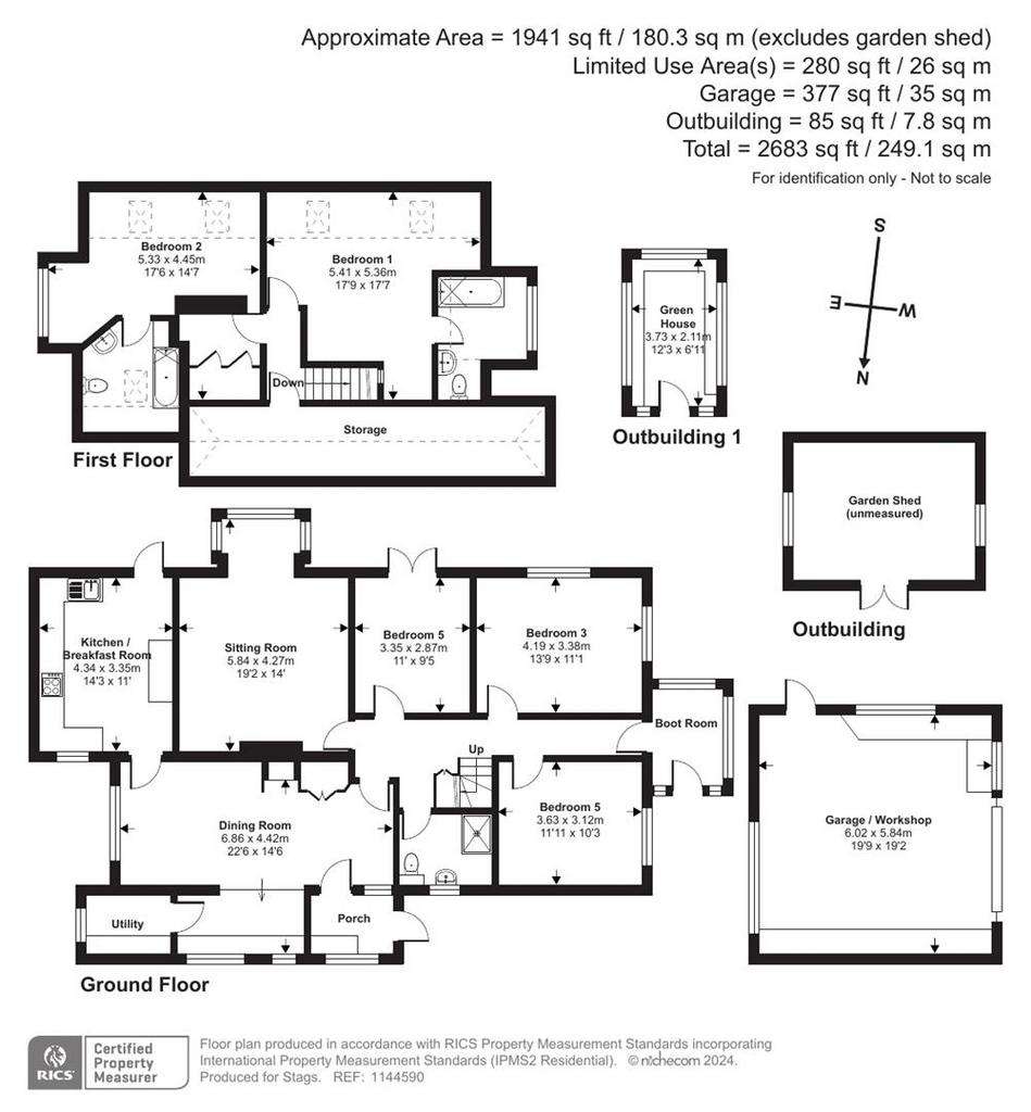 5 bedroom detached house for sale - floorplan