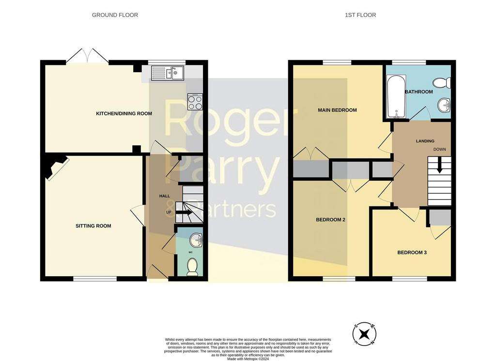 3 bedroom terraced house for sale - floorplan