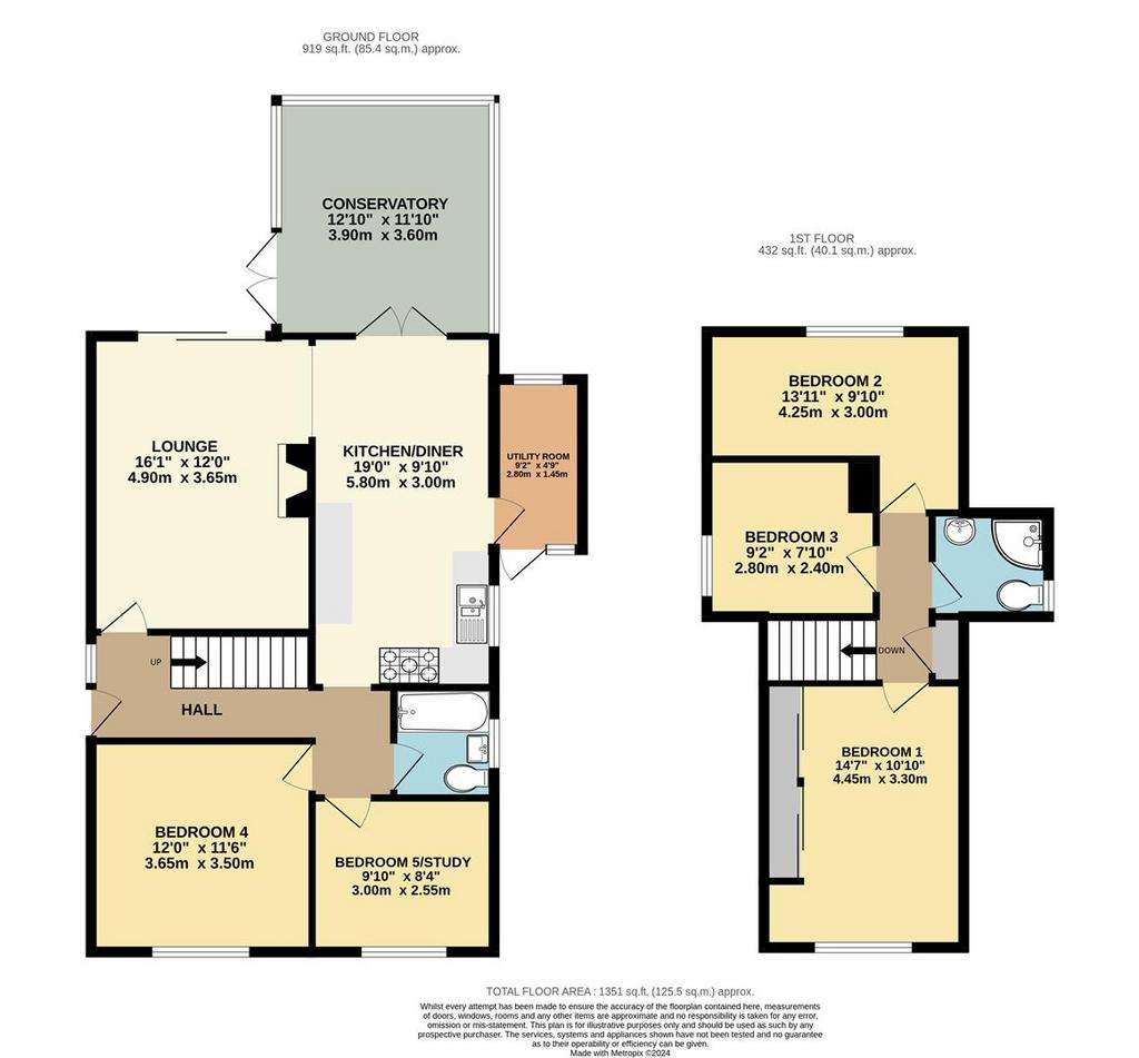 5 bedroom link-detached house for sale - floorplan