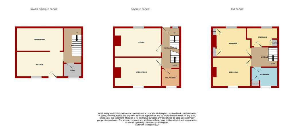 3 bedroom cottage for sale - floorplan