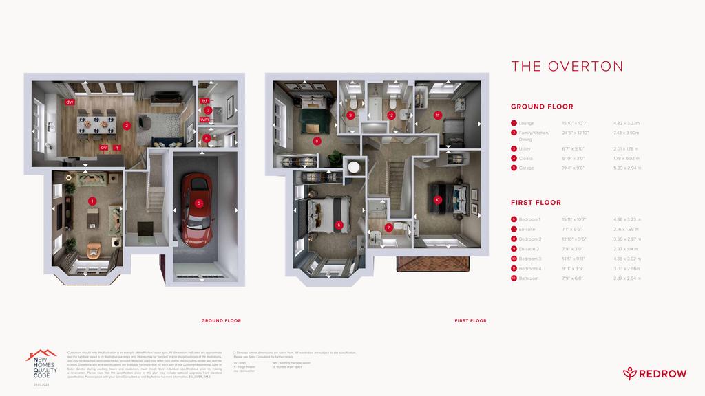 4 bedroom detached house for sale - floorplan