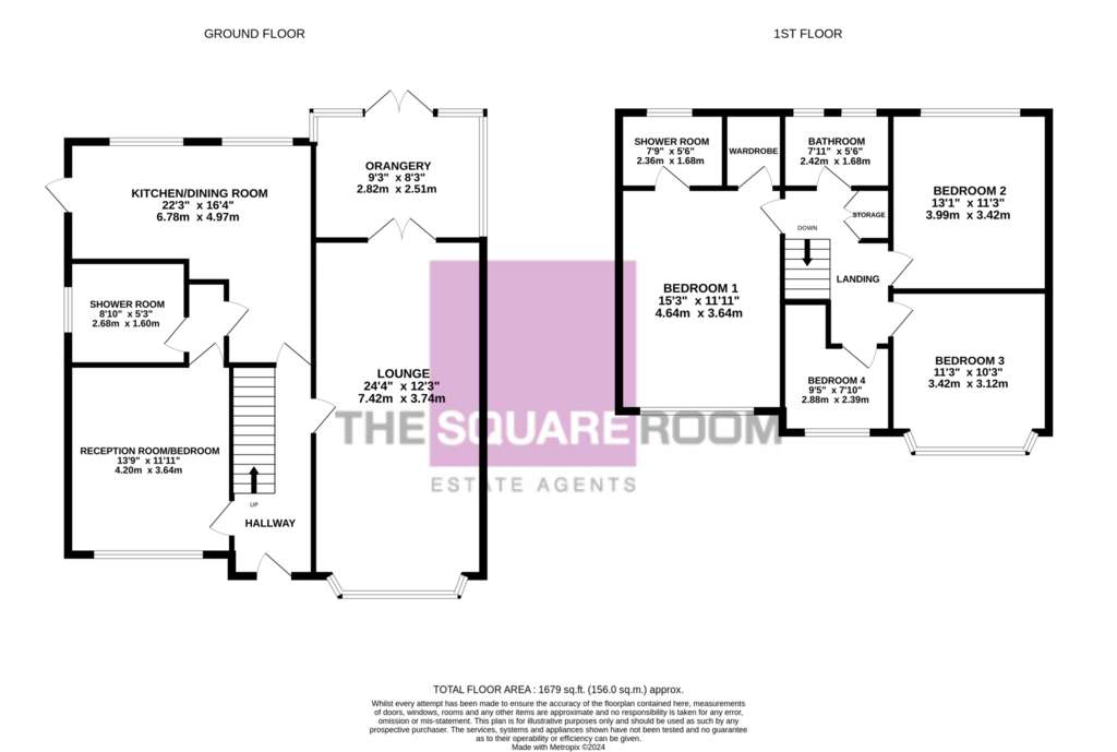 4 bedroom semi-detached house for sale - floorplan