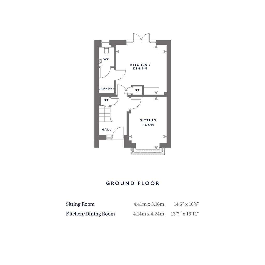 3 bedroom detached house for sale - floorplan