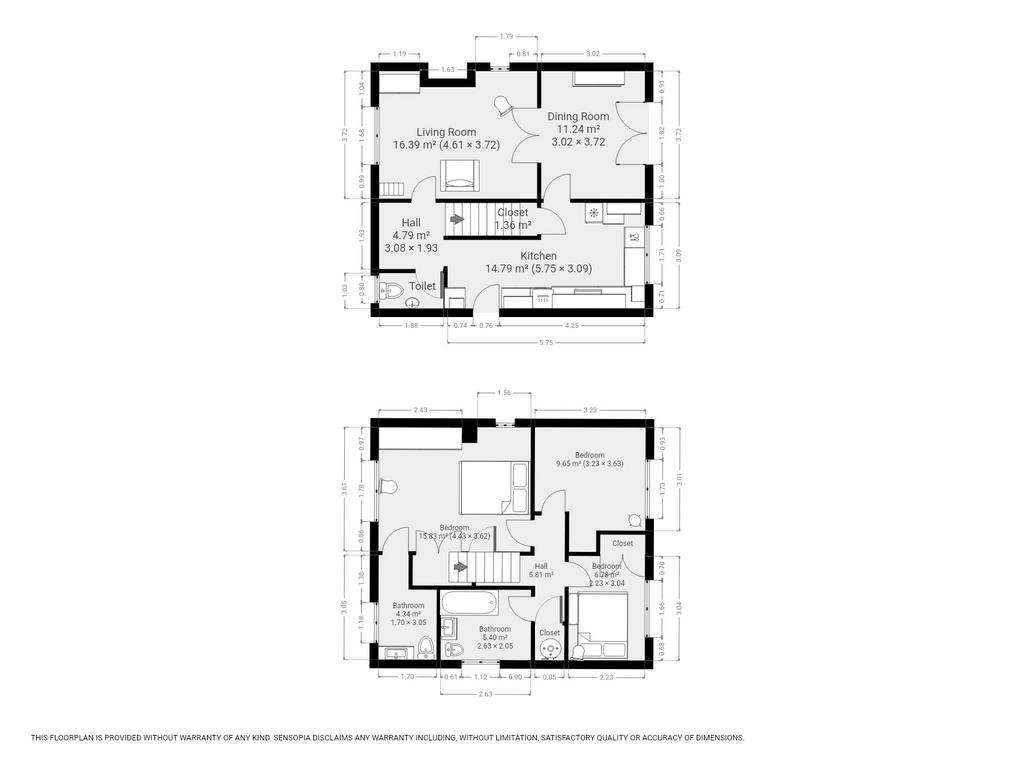 3 bedroom detached house for sale - floorplan